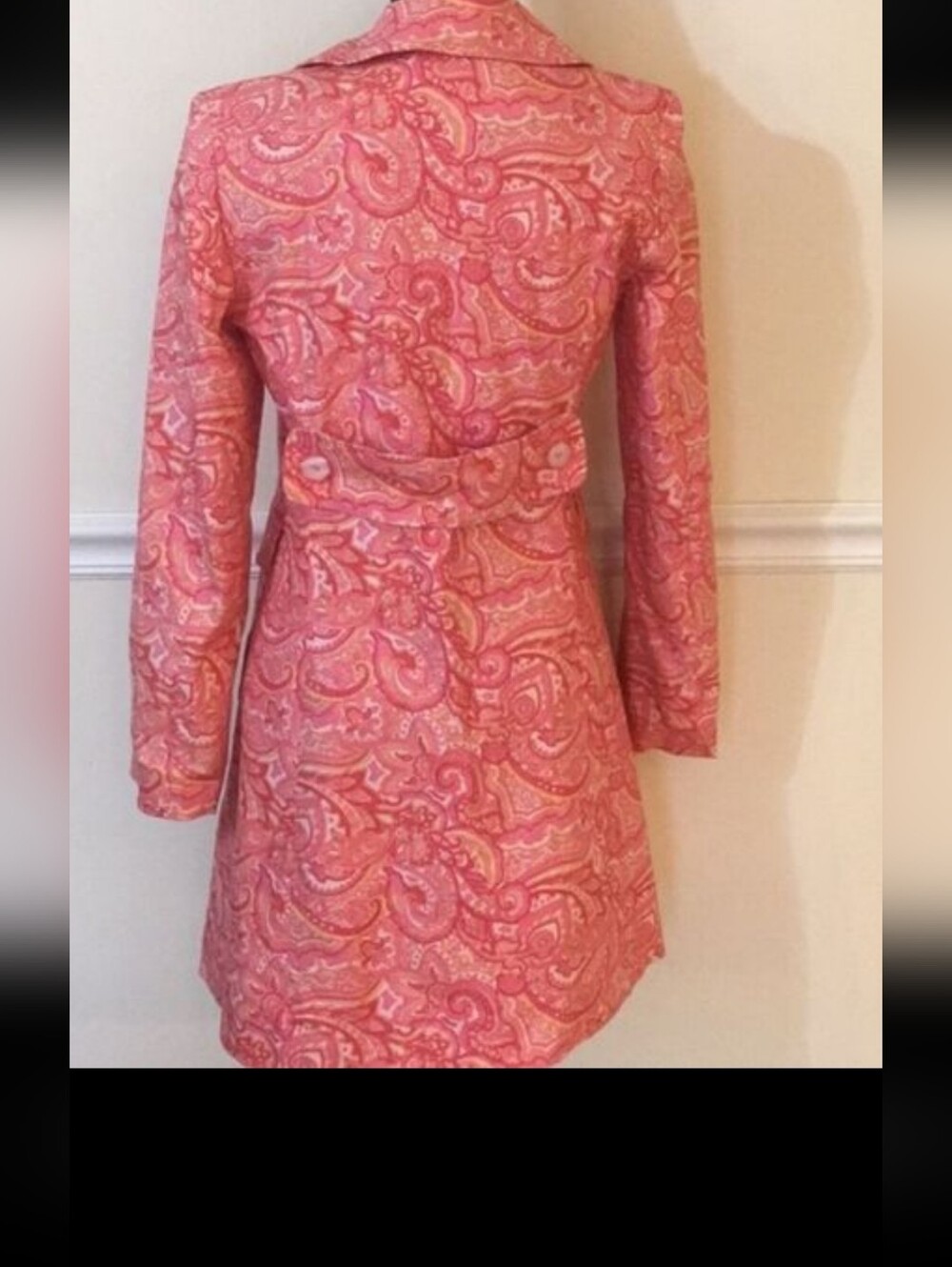 NWT Express Paisley Peacoat Long Jacket